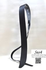 お試し価格　本革ギターストラップ（スタンダードタイプ）ブラック	ソフトシュリンク