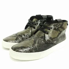 イヴサンローラン YVES SAINT LAURENT スニーカー ミドルカット シューズ パイソン レザー ブラウン系 茶系 41 1/2 26.5cm ■SM3のサムネイル