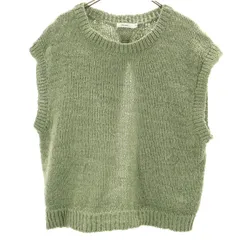 niko and... ニコアンド ニットベスト 4 オリーブ系 レディース 古着