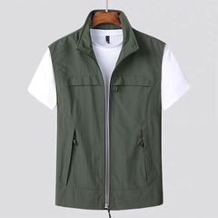 Men's Golf Vest, Mesh Vest, Summer, Multifunctional, Fishing Vest, Outdoor, Workwear, Photographer, Hiking, Outdoor Military, Photography, Waterproof, Quick-Drying xyxzy193