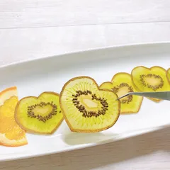 押しフルーツ＊ハートのキウイ５枚