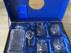 【新品未使用】箱入 クリスタルグラス&ボトルセット　ロイヤルドルトン　Royal Doulton