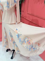 社交ダンス　gentil ジャンティ authentic 花柄スカート　24250707