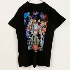 古着 used　僕のヒーローアカデミア　半袖アニメプリントTシャツ　レトロ　クルーネック　少年ジャンプ　黒　ブラック　Mサイズ