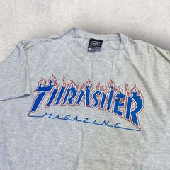 US古着 Sun Francisco THRASHER スラッシャー ストリート スケボー Tシャツ L グレー