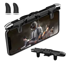 【在庫処分】スマホ コントローラー codモバイル フォートナイト Mobile 最新型 スマホゲーム パッド クリック感 PUBG 高感度 ジョイスティック 射撃ボタン 高速反応 荒野行動 左右兼用 連続射撃 電源ボタンと干渉しない 無段階調整 AIYUJI