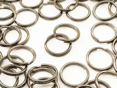 丸カン　15mm二重タイプ外径15mm内径12mm　ガンメタリック　AP1500