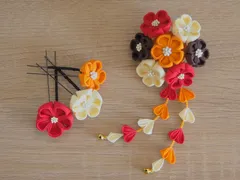 小花の七五三髪飾り