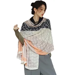 [優億] スカーフ レディース 大判ストール 薄手 シルク風 マフラー 日焼け止めショール 海辺 お洒落 上品 冷房対策 春夏秋冬 旅行 通勤用 誕生日プレゼント (A08)