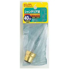 【 新品 未開封 】   ELPA 電球 クリア［Ｂ２２ｄ／１個／シャンデリア電球形］ G-705H-C 未使用 送料無料のサムネイル