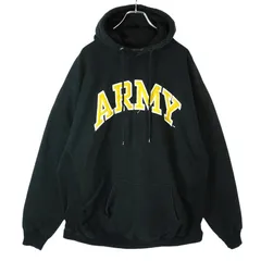 スティーブ＆バリーズSteve＆Barry'sアーミーU.S.ARMY米軍プルオーバーパーカーフーディミリタリーワッペン黒ブラック黄色イエローvintageヴィンテージ40401のサムネイル