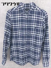◇ ◎ BEAUTY&YOUTH UNITED ARROWS 長袖 チェック シャツ サイズS ネイビー ホワイト レディース 【中古】 【1002801227982】