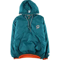 NFL マイアミドルフィンズ　ナイロン　スタジャン USA製 90s USA製 NFL Miami Dolphins 両面 サテン ナイロン スタジャン