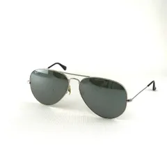 サングラス RayBan RB3025 AVIATOR LARGE METAL USED品 003/40 シルバー ミラーレンズ レイバン アビエーター アイウェア 中古 X7176