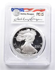 PR69 DCAM 1989-S アメリカン シルバー イーグル レガシー アシュリー レーガン サイン入り PCGS 