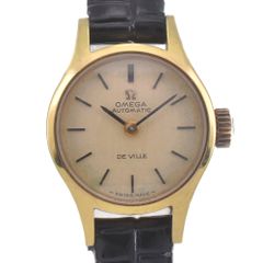 オメガ OMEGA 551.046 ヴィンテージ デビル GP/レザー Cal.661 自動巻き レディース 良品 D#141594