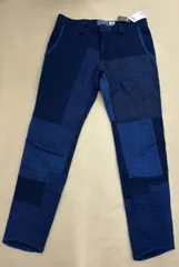 未使用タグ付き BLUE BLUE メンズ 刺子 デニムパンツ パッチワーク 楽天市場】スキニーパンツ デニム パンツ メンズ パッチワーク ジョグ