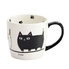 ☆ 行進 ☆ にゃん屋 猫3兄弟マグカップ にゃん屋 猫3兄弟 マグカップ 日本製 マグ カップ コップ 猫 3兄弟 キャラクター ねこ ネコ キャラ 陶器 柄 かわいい 可愛い キャット キュート お祝い 記念品 KURO MIKE SHIROのサムネイル