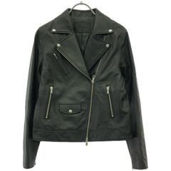 UNITED ARROWS Green Label RELAXING ユナイテッドアローズ グリーンレーベル リラクシング FM SHEEPレザー ライダースジャケット 3625-199-1267 ブラック 38