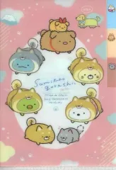 【中古】クリアファイル A.こいぬといぬごっこテーマ A6ミニインデックスホルダー 「すみっコぐらし」