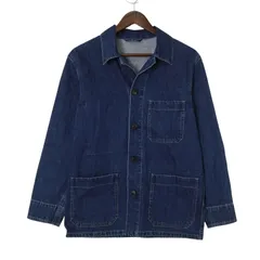 24SS★ UNIQLO ユニクロ 通年 デニム★ ユーティリティ ジャケット Sz.S メンズ ネイビー