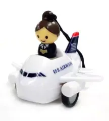 【中古】ミニカー US エアウェイズ プルバックプレーンwith客室乗務員 「ダイドーブレンド×スターアライアンス」 2012年キャンペーン品