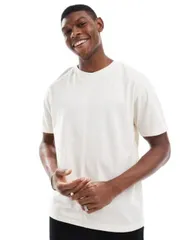 【送料無料】 アナザーインフルエンス メンズ Tシャツ トップス Another Influence oversized seam detail T-shirt in off-white Off-white