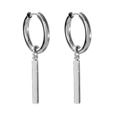 【新品】 [SEIYA INTERNATIONAL] ピアス メンズ レディース フープピアス リングピアス フープ 韓国 チェーンピアス 両耳 セット (U) 1