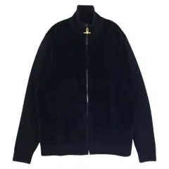 Dunhill ダンヒル LONDON ロンドン イタリア製 メリノ コーデュロイ フロント トラック ジップアップ ジャケット ネイビー系 S【中古】のサムネイル