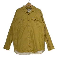 Columbia コロンビア 長袖 シャツ ボタンダウン インド製 Lサイズ イエロー