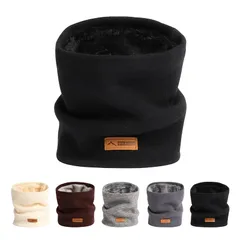 [Petasonien] ネックウォーマー レディース メンズ ネックガード 冬 360°極めた暖かさ ふわふわ裏起毛 厚手 防風防寒 保温 柔らかい 軽量 伸縮性 無地 ネック ゲーター (02無地-ブラック)