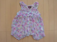 メゾピアノ mezzo piano アウトレット 子供服 女の子 130cm キャミソール ブラウス リバティ 小花柄 パステル ピンク グレー 春 夏 ★4 トップス ガールズ キッズ 【中古】 ユーズド リサイクル 古着 こども