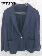 ◇ green label relaxing UNITED ARROWS ユナイテッドアローズ 長袖 ジャケット サイズ40 ネイビー レディース 【中古】 【1002801294793】