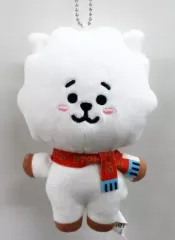 【中古】キーホルダー RJ(ジン) 「BT21 ボールチェーン付きぬいぐるみ～HAPPY KNITTY～」