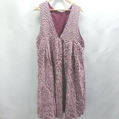 ◇ ⊇ SM2 サマンサ モスモス チェック柄 ひざ下丈 ワンピース ジャンパースカート サイズS レッド レディース E  【1503310007053】