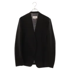 Maison Margiela (メゾンマルジェラ) 22AW ボタンレス ノーカラー ジャケット ブラック S50BN0447 S44330のサムネイル