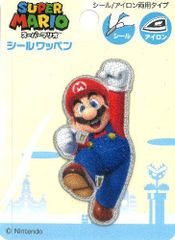 ING-MRW-020 キャラクター 刺しゅう ワッペン  スーパーマリオ （ マリオ )  まりお スター キャラクターワッペン アップリケ アイロン 刺繍 かわいい おしゃれ マーク キッズ 子供 こども 男の子 女の子 入園 入学