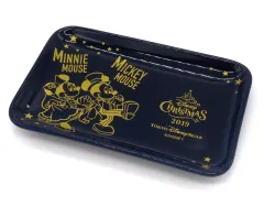 【中古】皿・ボウル ミッキー＆ミニー スーベニアプレート 「ディズニー・クリスマス2019」 東京ディズニーリゾート限定 対象メニュー注文特典