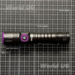 UV 紫外線 LED 365nm フラッシュライト World UG 推奨 偽札防止印刷の蛍光観察可 アニサキスライト