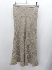 ◇ BEAUTY&YOUTH UNITED ARROWS ロング丈 フレア スカート サイズM カーキ レディース E  【1406050078522】