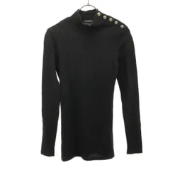 BALMAIN バルマン ショルダーボタンハイネックニットカットソー 148520 J011 ブラック 34のサムネイル