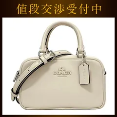 コーチ サッチェル ２way バッグ ホワイト CT776 美品 レザー 中古