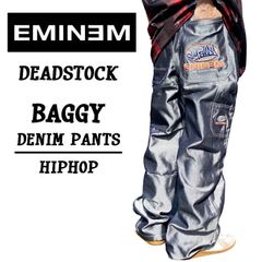 デッドストック！EMINEM エミネム 極太 デニム バギーパンツ