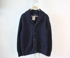 N ー 10034 /ポロ 正規品 メンズ ハチ リブ編み カーディガン 95