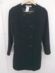 ◇ NATURAL BEAUTY BASIC ナチュラル ビューティー ベーシック ウール 長袖 コート サイズS ブラック レディース  【中古】 【1204050001270】