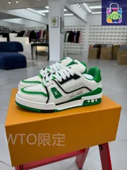 Louis Vuitton Trainer 73rd カラー - グリーン リベット｜本日限定特価｜新品未使用-WTO店名をご確認ください
