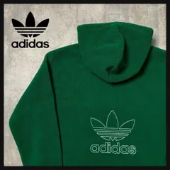 【希少デザイン】アディダス　希少カラー　フリース　パーカー　刺繍ロゴ　入手困難