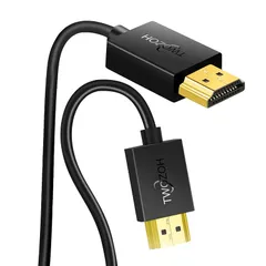 Twozoh フレキシブル &スリム HDMI ケーブル ソフト & 超薄型 HDMI ケーブル 短 4K@60Hz/2160P/1080P 0.3M 適格請求書発行可 0