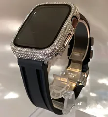 アップルウォッチバンド ラバーベルト Apple Watch 　キラキラ ケース カバー  メンズ レディース 38 40 41 42 44 45 46 49 SE1/2/3 Ultra1/2/3  ０９