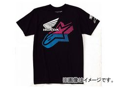 2輪 ホンダライディングギア ×alpinestars EMERGE T-SHIRTS ブラック 選べる2サイズ